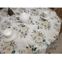 Овальна скатертина з водовідштовхувальним просоченням Ніжність Троянди в Leron - фото 4