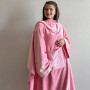 Теплый плед с рукавами плюшевый Розовый микрофибра (велсофт) в Leron - фото 0