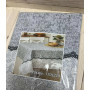 Прямоугольная скатерть для стола рогожка 150x220 Орнамент Серый в Leron - фото 1